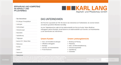 Desktop Screenshot of karl-lang.de